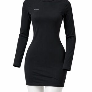 Black Long Sleeve Bodycon Mini Dress